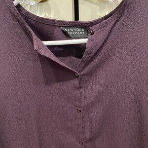 New York & Company medium long brown top